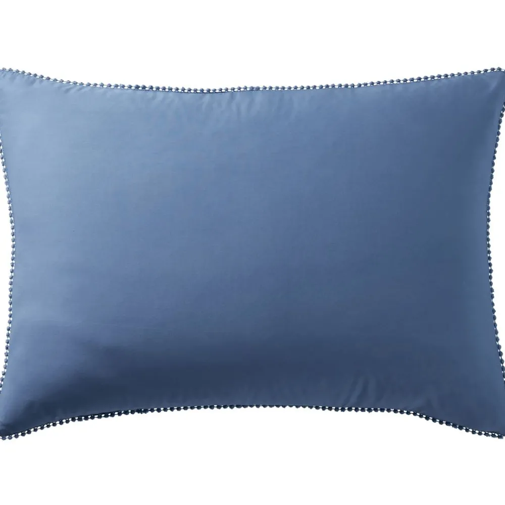 Becquet Linge de lit percale pompons - CRÉATION< Les Matières|Housse De Couette