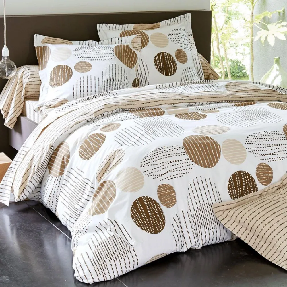 Becquet Linge de lit pois et rayures - CRÉATION< Housse De Couette