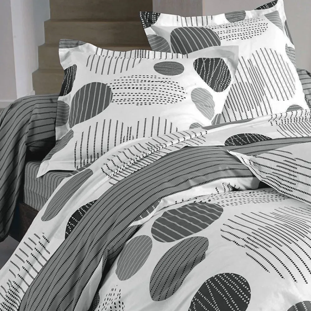 Becquet Linge de lit pois et rayures - CRÉATION< Housse De Couette