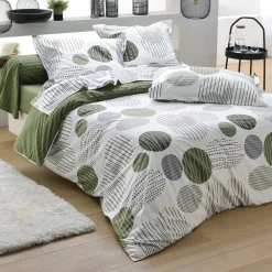 Becquet Linge de lit pois et rayures - CRÉATION< Housse De Couette