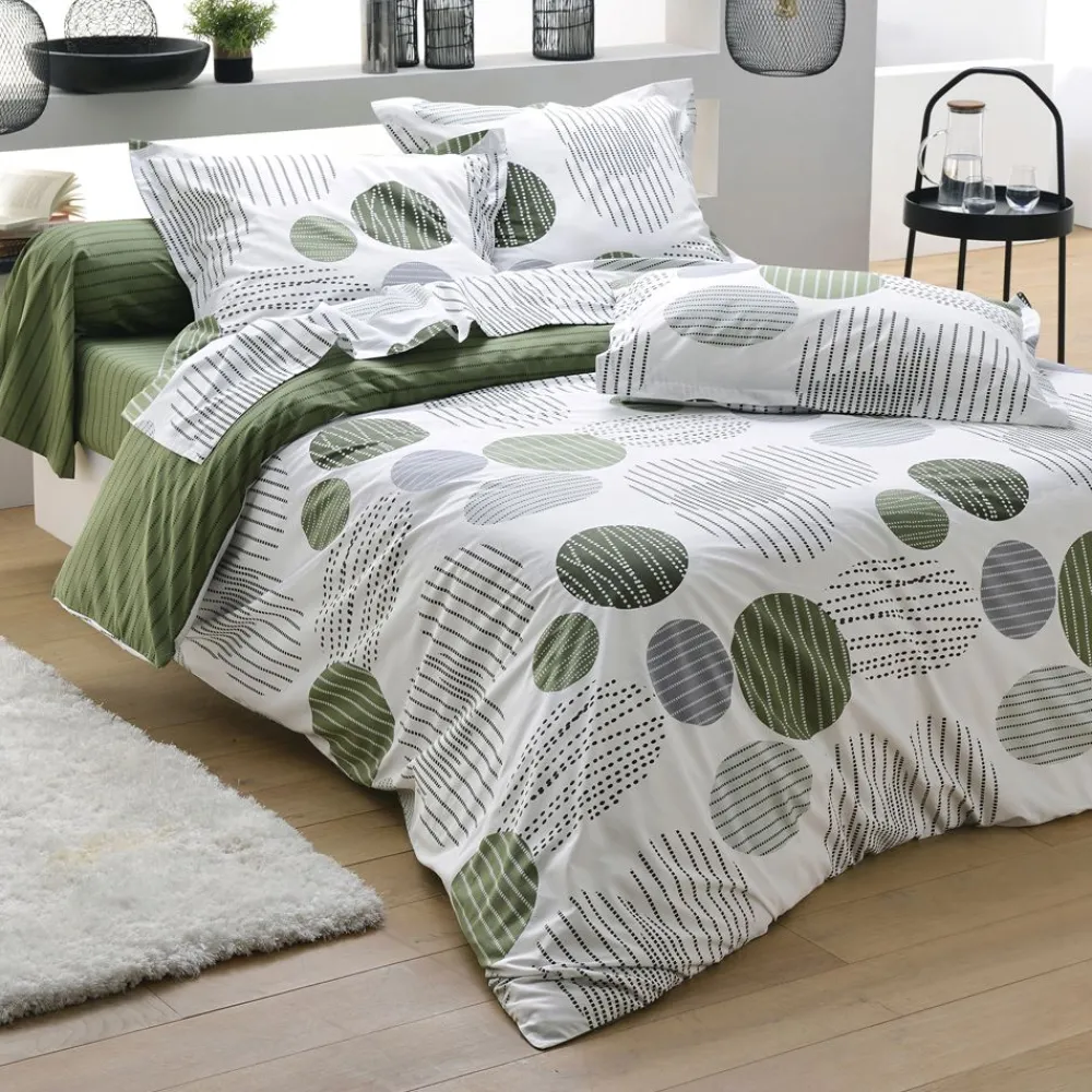 Becquet Linge de lit pois et rayures - CRÉATION< Housse De Couette