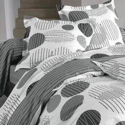 Becquet Linge de lit pois et rayures - CRÉATION<Enfant Linge De Lit Ado, Housse De Couette|Les Matières