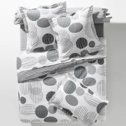 Becquet Linge de lit pois et rayures - CRÉATION<Enfant Linge De Lit Ado, Housse De Couette|Les Matières