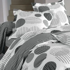 Becquet Linge de lit pois et rayures - CRÉATION< Housse De Couette