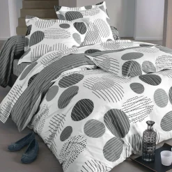 Becquet Linge de lit pois et rayures - CRÉATION< Housse De Couette