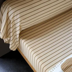 Becquet Linge de lit pois et rayures - CRÉATION< Housse De Couette