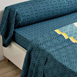 Becquet Linge de lit polycoton rayures et micro-motif - CRÉATION< Housse De Couette|Linge De Lit Fantaisie, Linge De Lit Brodé