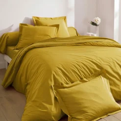 Becquet Linge de lit pur coton percale - Lauréat - Taie d'oreiller personnalisable< Les Matières|Housse De Couette