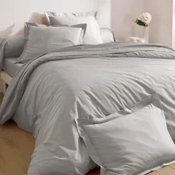 Becquet Linge de lit pur coton percale - Lauréat - Taie d'oreiller personnalisable< Les Matières|Housse De Couette