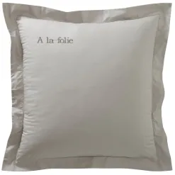 Becquet Linge de lit pur coton percale - Lauréat - Taie d'oreiller personnalisable< Les Matières|Housse De Couette