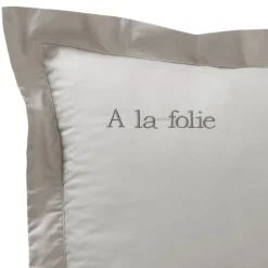 Becquet Linge de lit pur coton percale - Lauréat - Taie d'oreiller personnalisable< Housse De Couette