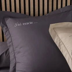 Becquet Linge de lit pur coton percale - Lauréat - Taie d'oreiller personnalisable< Housse De Couette