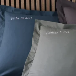 Becquet Linge de lit pur coton percale - Lauréat - Taie d'oreiller personnalisable< Housse De Couette