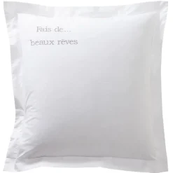 Becquet Linge de lit pur coton percale - Lauréat - Taie d'oreiller personnalisable< Housse De Couette