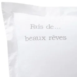 Becquet Linge de lit pur coton percale - Lauréat - Taie d'oreiller personnalisable< Housse De Couette