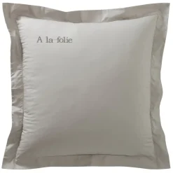 Becquet Linge de lit pur coton percale - Lauréat - Taie d'oreiller personnalisable< Housse De Couette