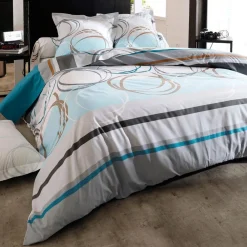 Becquet Linge de lit rayures et spirales - CRÉATION<Enfant Linge De Lit Ado, Housse De Couette|Housse De Couette