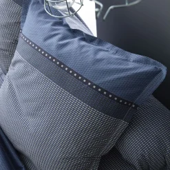 Becquet Linge de lit satin de coton micromotifs géométriques< Les Matières|Housse De Couette