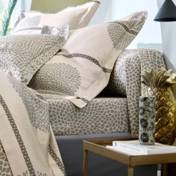 Becquet Linge de lit satin de coton effet mosaïque - CRÉATION< Housse De Couette