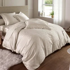 Becquet Linge de lit satin de coton motif fleurs< Les Matières|Housse De Couette