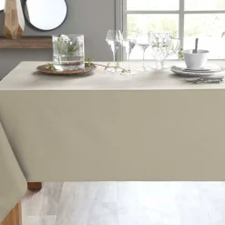 Becquet Linge de table en coton traité antitache - Lauréat< Nappe Unie|Les Matières