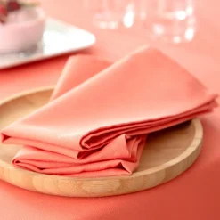 Becquet Linge de table en coton traité antitache - Lauréat< Nappe Unie|Les Matières