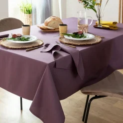 Becquet Linge de table en coton traité antitache - Lauréat< Nappe Unie|Les Matières