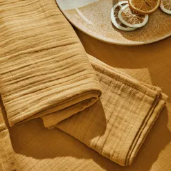Becquet Linge de table en gaze de coton< Nappe Unie|Les Matières