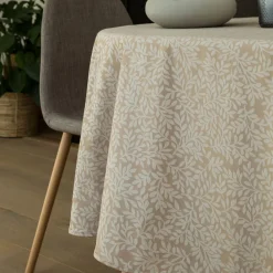 Becquet Linge de table en polycoton motif végétal tissé jacquard< Nappe Fantaisie|Les Matières