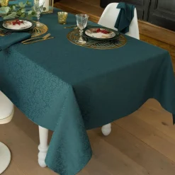 Becquet Linge de table en polycoton motif végétal tissé jacquard< Nappe Fantaisie|Les Matières