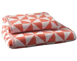Becquet Linge de toilette à motifs géométriques - 450 g/m² - CRÉATION< Serviette De Bain Fantaisie|Les Matières