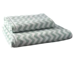 Becquet Linge de toilette à motifs géométriques - 450 g/m² - CRÉATION< Serviette De Bain Fantaisie|Les Matières