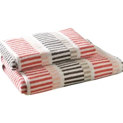Becquet Linge de toilette à rayures multicolores - 500 g/m² - CRÉATION< Serviette De Bain Fantaisie|Les Matières