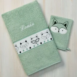 Becquet Linge de toilette animaux personnalisable - 360 g/m²<Enfant Univers Des Tout-Petits|Univers Des Garçons