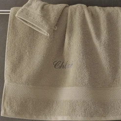 Becquet Linge de toilette brodé PERSONNALISABLE Lauréat Essentiel - 420 g/m²< Beauté, Bien-Être|Beauté, Bien-Être