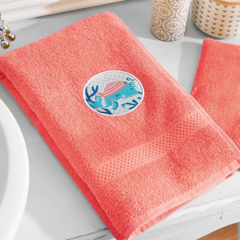 Becquet Linge de toilette enfant animaux personnalisable - 340 g/m²<Enfant Univers Des Tout-Petits|Serviette De Bain Personnalisée, Peignoir Personnalisé