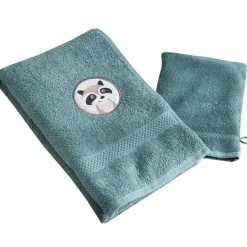 Becquet Linge de toilette enfant animaux personnalisable - 340 g/m²<Enfant Univers Des Tout-Petits|Serviette De Bain Personnalisée, Peignoir Personnalisé