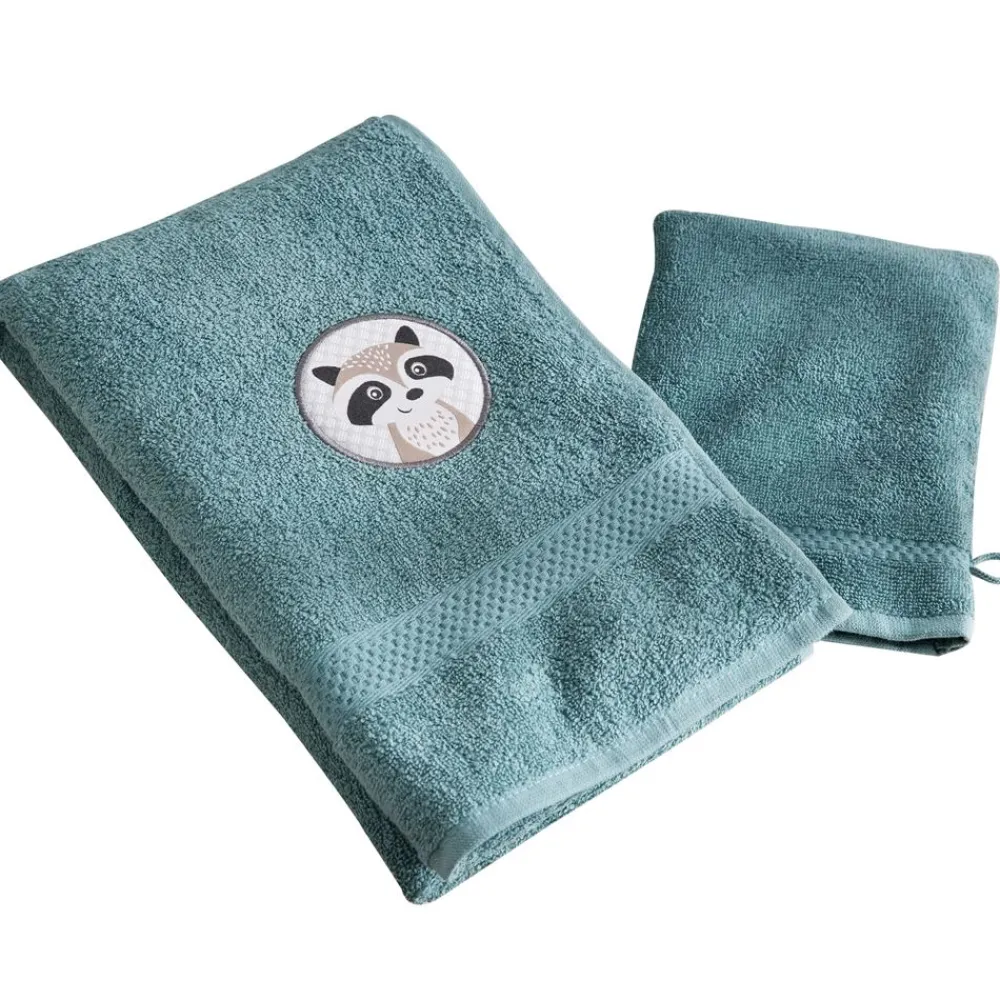 Becquet Linge de toilette enfant animaux personnalisable - 340 g/m²<Enfant Univers Des Tout-Petits|Serviette De Bain Personnalisée, Peignoir Personnalisé