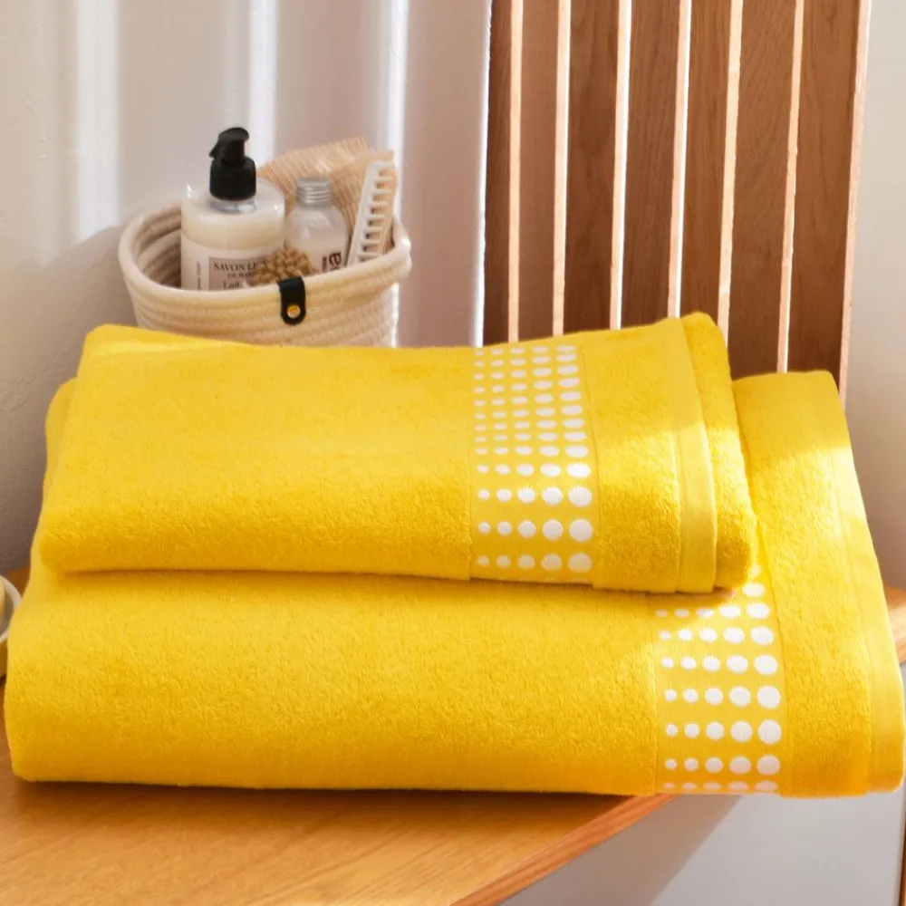 Becquet Linge de toilette liteau pois 450 g/m² - CRÉATION< Les Matières
