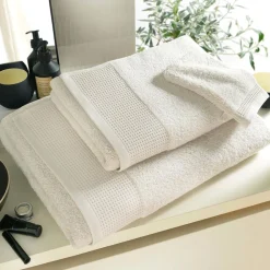 Becquet Linge de toilette liteau nid-d'abeilles - 550 g/m²< Serviette De Bain Fantaisie|Les Matières