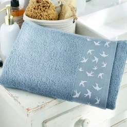 Becquet Linge de toilette liteau hirondelles - 450 g/m² - CRÉATION< Serviette De Bain Fantaisie|Les Matières