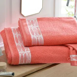 Becquet Linge de toilette liteau poisson - 450 g/m² - CRÉATION< Serviette De Bain Fantaisie|Les Matières