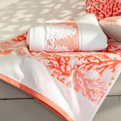 Becquet Linge de toilette liteau corail - 520 g/m²< Beauté, Bien-Être|Beauté, Bien-Être