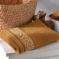 Becquet Linge de toilette liteau fleurs - 450 g/m²< Serviette De Bain Fantaisie|Les Matières