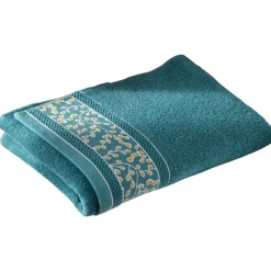 Becquet Linge de toilette liteau fleurs - 450 g/m²< Serviette De Bain Fantaisie|Les Matières
