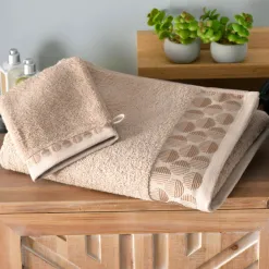 Becquet Linge de toilette liteau cercles - 450 g/m²< Serviette De Bain Fantaisie|Les Matières