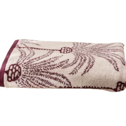Becquet Linge de toilette motif palmiers - 480 g/m² - CRÉATION< Serviette De Plage, Fouta|Serviette De Bain Fantaisie