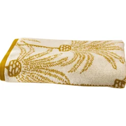 Becquet Linge de toilette motif palmiers - 480 g/m² - CRÉATION< Serviette De Plage, Fouta|Serviette De Bain Fantaisie
