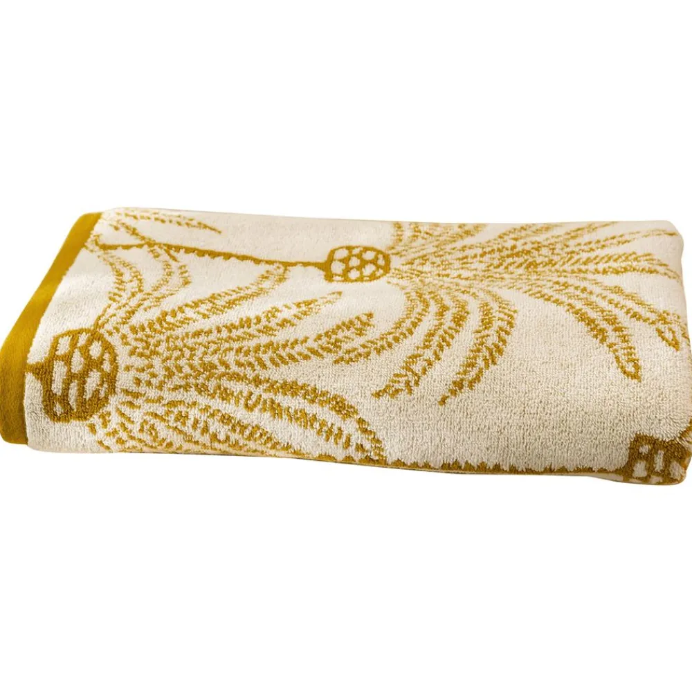 Becquet Linge de toilette motif palmiers - 480 g/m² - CRÉATION< Serviette De Plage, Fouta|Serviette De Bain Fantaisie