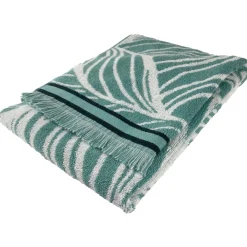 Becquet Linge de toilette motifs feuilles tropicales - 450 g/m²< Serviette De Bain Fantaisie|Les Matières